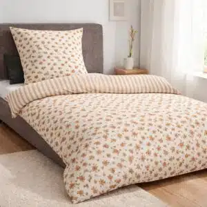 ست روتختی یک نفره نخ پنبه دورو طرح برجسته (کاور لحاف و روبالشی) برند مرادیسو آلمانی 309739 Meradiso