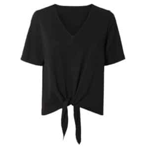 شومیز آستین کوتاه زنانه مدل گره ای کرپ پفکی شیک اسمارا آلمان ESMARA 483534