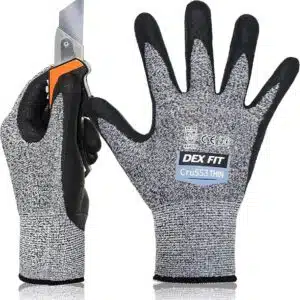 دستکش ایمنی ضد برش خارجی سطح 5 برند DEX FIT Cru553-2 اصل کره جنوبی