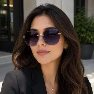 عینک آفتابی بدون فریم آبی پروسی برند اکسسورایز سفارش آلمان Accessories 541-521-3