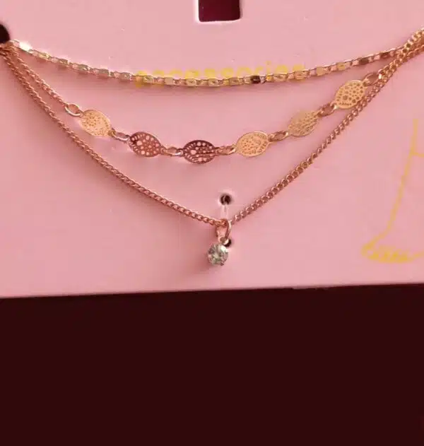 پابند زنانه رزگلد آویزدار برند اکسسورایز تحت لیسانس آلمان 941891 Accessories