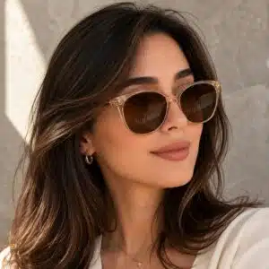 عینک آفتابی زنانه فریم گریژ شفاف برند اکسسورایز سفارش آلمان Accessories 541-592