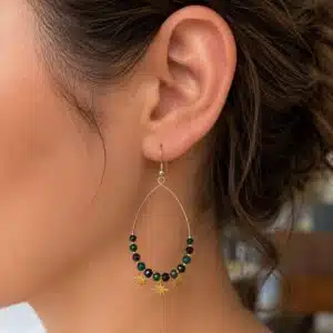 گوشواره زنانه آویزدار برند آی ام تحت لیسانس آلمان 059668 I AM