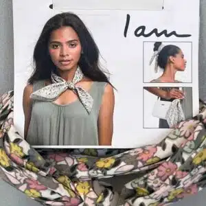 مینی اسکارف (دستمال سر و گردن) زنانه برند آی ام I am 066655
