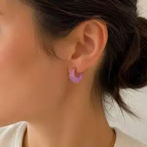 گوشواره زنانه نیم حلقه رافیا یاسی برند آی ام تحت لیسانس آلمان 052560 I AM