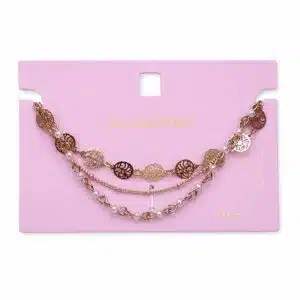 پابند زنانه رزگلد سه لاین آویزدار برند اکسسورایز تحت لیسانس آلمان 954259 Accessories