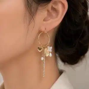 گوشواره زنانه آویز بلند برند آی ام تحت لیسانس آلمان 038540 I AM