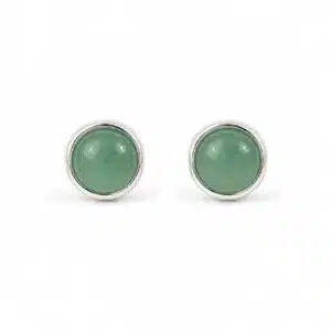 گوشواره نقره و سنگ آونتورین Aventurine اصل برند آی ام تحت لیسانس آلمان 055544 I AM
