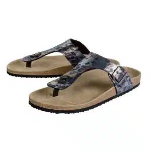 صندل زنانه طبی لژدار لاانگشتی اسمارا مدل Natural Walk چندرنگ براق 357255 Esmara