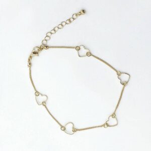 پابند زنانه طرح قلب ظریف طلایی برند اکسسورایز تحت لیسانس آلمان 236164 Accessories
