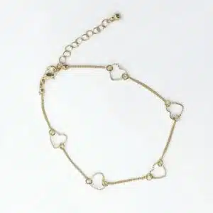 پابند زنانه طرح قلب ظریف طلایی برند اکسسورایز تحت لیسانس آلمان 236164 Accessories