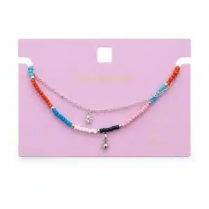 پابند زنانه زنجیر نقره ای و مهره ظریف دولاین برند اکسسورایز تحت لیسانس آلمان 2-954242 Accessories