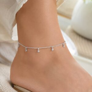 پابند زنانه آویز نگین رنگ نقره‌ای برند اکسسورایز تحت لیسانس آلمان 236225 Accessories