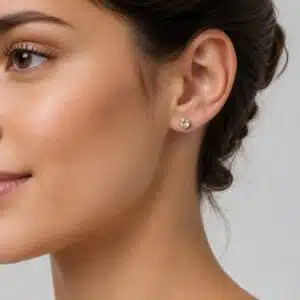 گوشواره نقره و سنگ سیترین Citrine اصل برند آی ام تحت لیسانس آلمان 055506 I AM