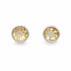 گوشواره نقره و سنگ سیترین Citrine اصل برند آی ام تحت لیسانس آلمان 055506 I AM