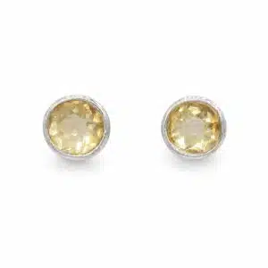 گوشواره نقره و سنگ سیترین Citrine اصل برند آی ام تحت لیسانس آلمان 055506 I AM