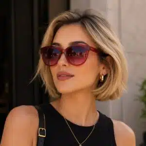 عینک آفتابی فریم شفاف شرابی برند آی ام سفارش آلمان I AM 022105