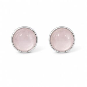 گوشواره نقره و سنگ رز کوارتز Rose Quartz برند اصل آی ام تحت لیسانس آلمان 055520 I AM