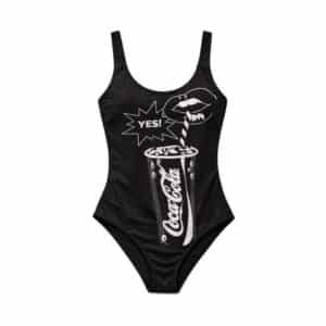 مایو زنانه یک تکه طرح Coca-Cola برند کنتراست تحت لیسانس دانمارک Contrast 491796