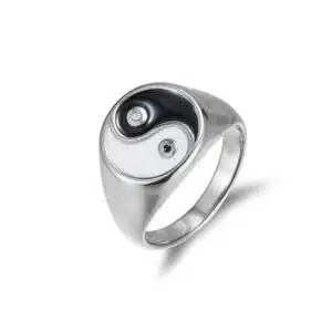 انگشتر طرح یین و یانگ سیلور پلیت آبکاری نقره (Silver Plated) برند اکسسورایز تحت لیسانس آلمان 898461 Accessories