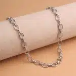 گردنبند زنجیری شیک سیلور پلیت آبکاری نقره برند اکسسورایز تحت لیسانس آلمان 465847 Accessories