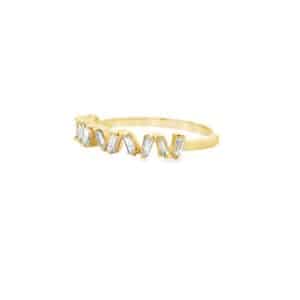 انگشتر نگین زیرکنیا جواهری آبکاری طلا لوکس (Gold Plated) برند آی ام تحت لیسانس آلمان 105637 I AM
