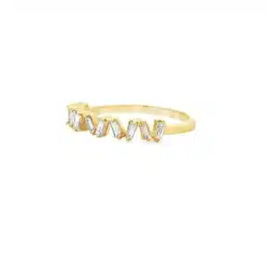انگشتر نگین زیرکنیا جواهری آبکاری طلا لوکس (Gold Plated)  برند آی ام تحت لیسانس آلمان 105637 I AM