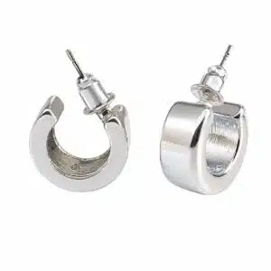 گوشواره نیم حلقه شیک سیلور پلیت آبکاری نقره (Silver Plated) برند اکسسورایز تحت لیسانس آلمان 011693 Accessories