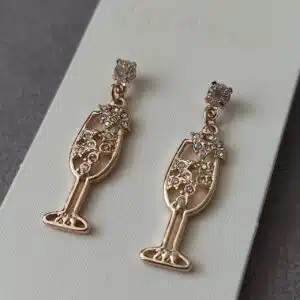 گوشواره زنانه آویزدار نگین برند آی ام تحت لیسانس آلمان 028305 I AM