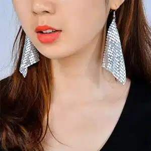 گوشواره آبشاری فشن بزرگ متال مش برند آی ام تحت لیسانس آلمان 064125 I AM