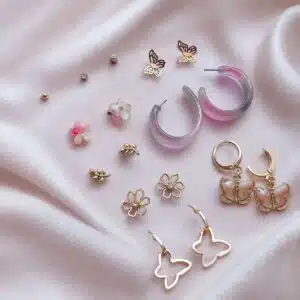 گوشواره شیک و متنوع پک 9جفتی برند آی ام تحت لیسانس آلمان 067328 I AM