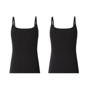 تاپ مشکی زنانه نخی بندباریک مدل جذب برند آپ تو فشن آلمان جعبه 2 عددی 4-613870 Up2Fashion