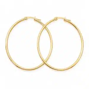 گوشواره حلقه ای بزرگ آبکاری طلایی رنگ ثابت (Gold Plated)  برند اکسسورایز تحت لیسانس آلمان 062603 Accessories