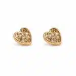 گوشواره طرح قلب پرنگین روکش طلایی (Gold Plated) برند اکسسورایز تحت لیسانس آلمان 459853 Accessories
