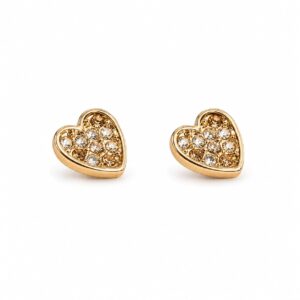گوشواره طرح قلب پرنگین روکش طلایی (Gold Plated) برند اکسسورایز تحت لیسانس آلمان 459853 Accessories