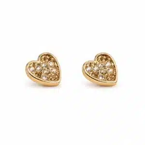 گوشواره طرح قلب پرنگین روکش طلایی (Gold Plated) برند اکسسورایز تحت لیسانس آلمان 459853 Accessories