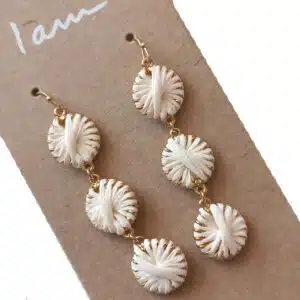 گوشواره زنانه رافیا آویزدار مجلسی برند آی ام تحت لیسانس آلمان 053864 I AM