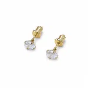 گوشواره نگین زیرکنیا آبکاری طلا رنگ ثابت (Gold Plated)  برند اکسسورایز تحت لیسانس آلمان 053809 Accessories