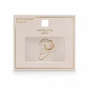 پیرسینگ نقره حلقه ای آبکاری طلا (gold-plated) برند اصل آی ام تحت لیسانس آلمان 031982 I AM