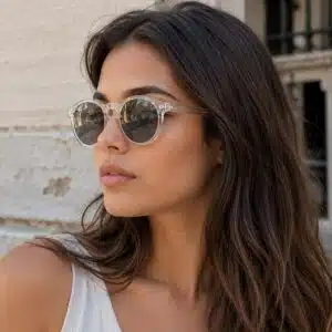 عینک آفتابی گرد کریستالی خاکستری برند اکسسورایز سفارش آلمان Accessories 430-915