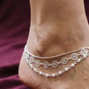 پابند زنانه سه لاین شیک نقره ای مرواریدی برند اکسسورایز تحت لیسانس آلمان 954334 Accessories