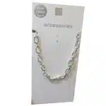 گردنبند زنجیری شیک سیلور پلیت آبکاری نقره برند اکسسورایز تحت لیسانس آلمان 465847 Accessories