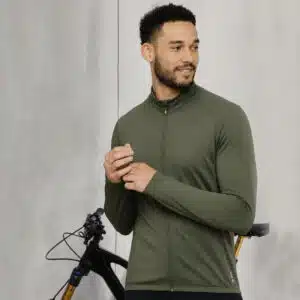 سویشرت دوچرخه سواری حرفه ای مردانه برند کرین آلمانی رنگ سبز سیج 267167 CRANE