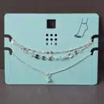 پابند زنانه سه لاین نقره ای آویزدار برند اکسسورایز تحت لیسانس آلمان 757310 Accessories