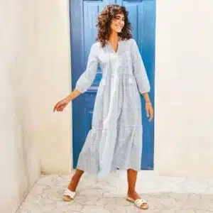 پیراهن بلند نخی ساحلی زنانه برند اسمارا اصل آلمان 372142 ESMARA