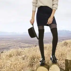 دامن کوتاه زنانه مخمل کبریتی برند اسمارا آلمانی رنگ سرمه ای 317668 ESMARA