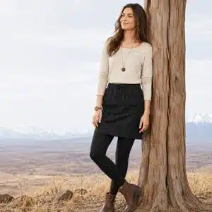 دامن کوتاه زنانه گیپوردار برند اسمارا آلمانی رنگ مشکی 325890 ESMARA