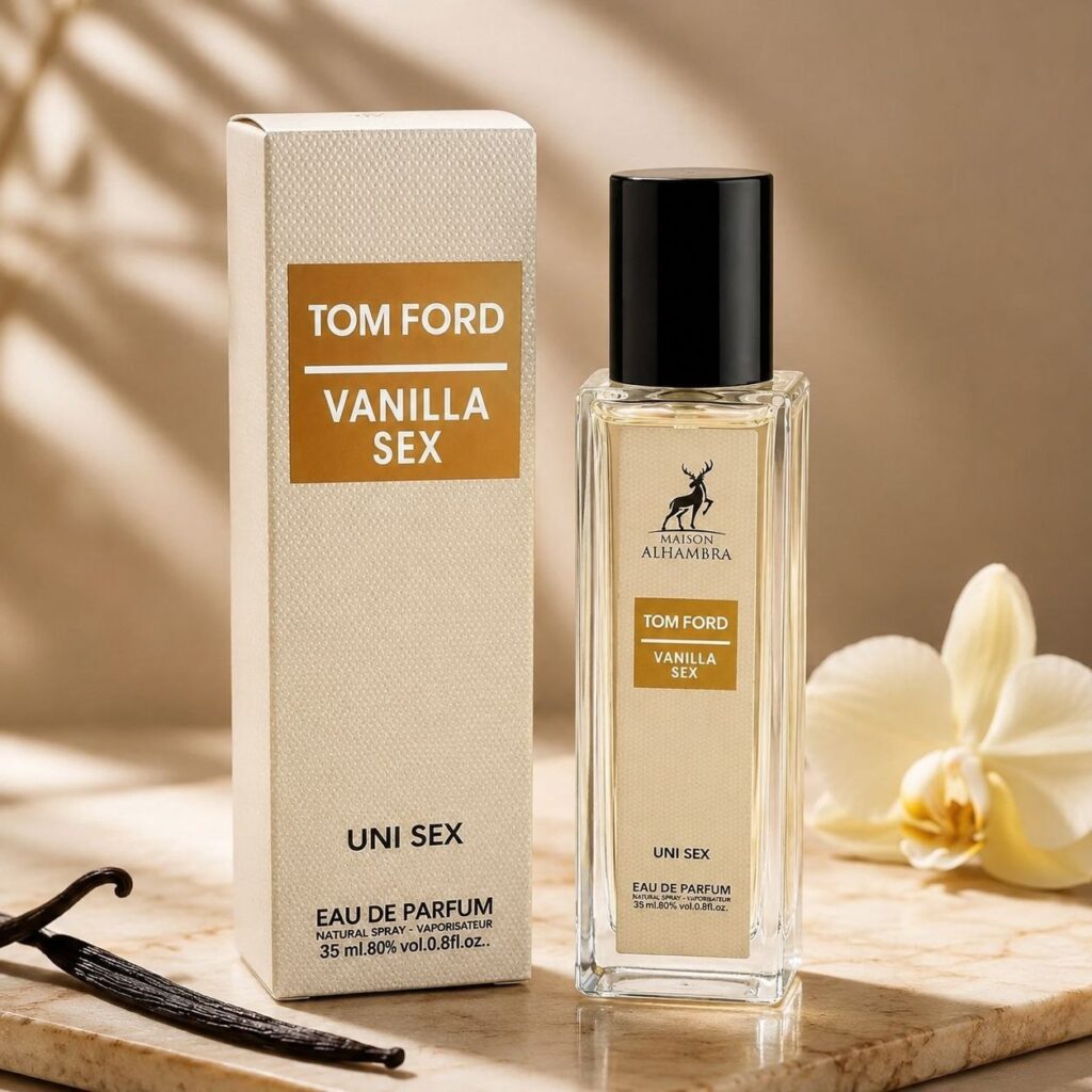 ادوپرفیوم تام فورد وانیلا برند الحمبرا اصل تولید امارات 35میلی‌لیتر Maison Alhambra TOMFORD VANILLA SEX