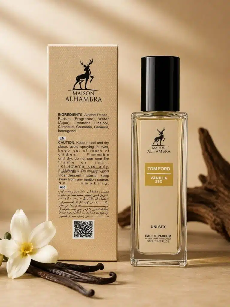 ادوپرفیوم تام فورد وانیلا برند الحمبرا اصل تولید امارات 35میلی‌لیتر Maison Alhambra TOMFORD VANILLA SEX