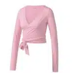 کراپ آستین بلند گره ای ورزشی زنانه برند کریویت اصل آلمان صورتی پاستلی 2-463885 CRIVIT